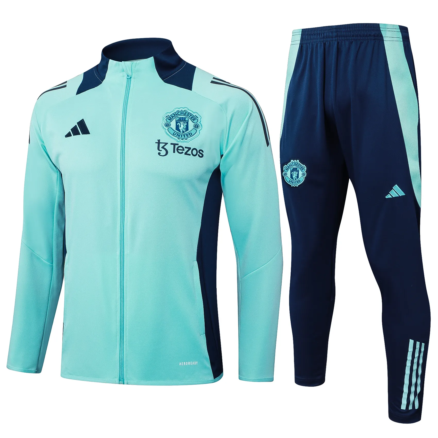 Adult/ Kids Manchester united 24/25 full zipper Training suit A839