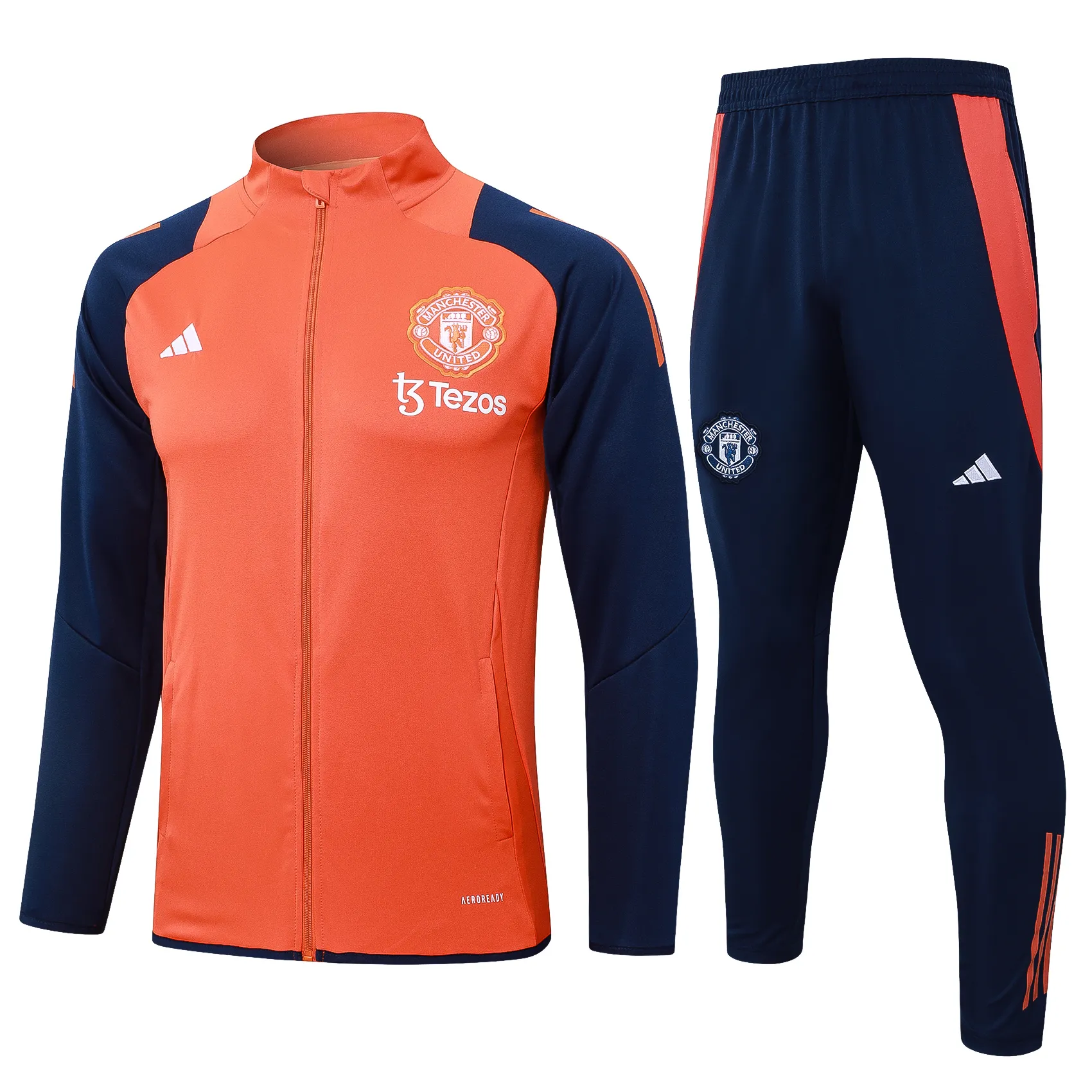 Adult/ Kids Manchester united 24/25 Full zipper Training suit A756