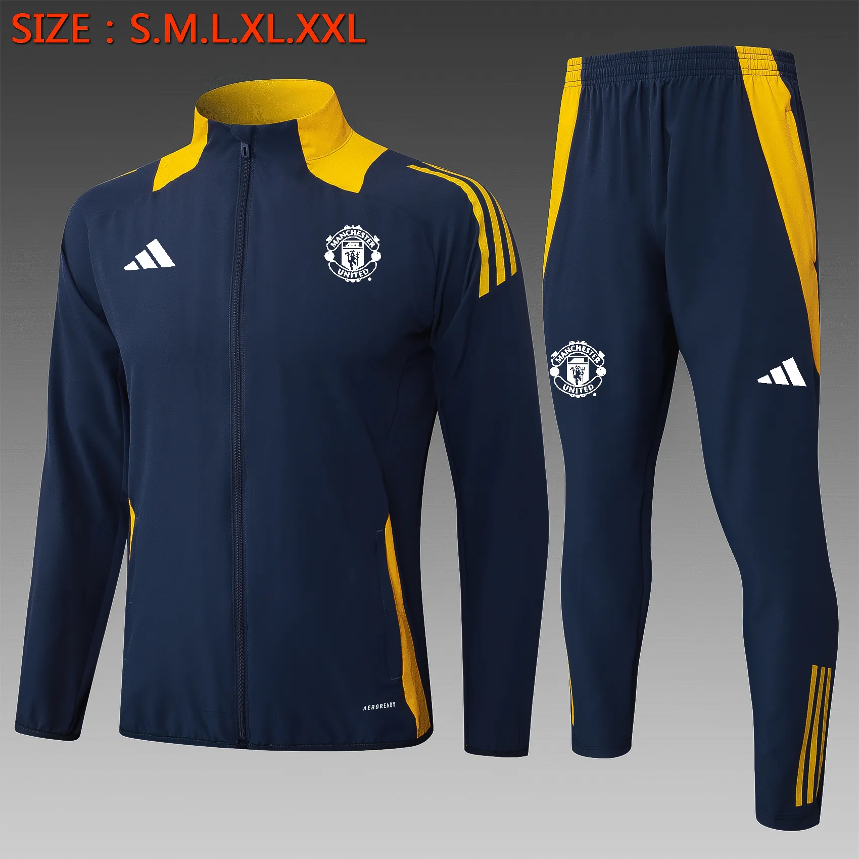Adult/ Kids Manchester united 24/25 full zipper Training suit A865