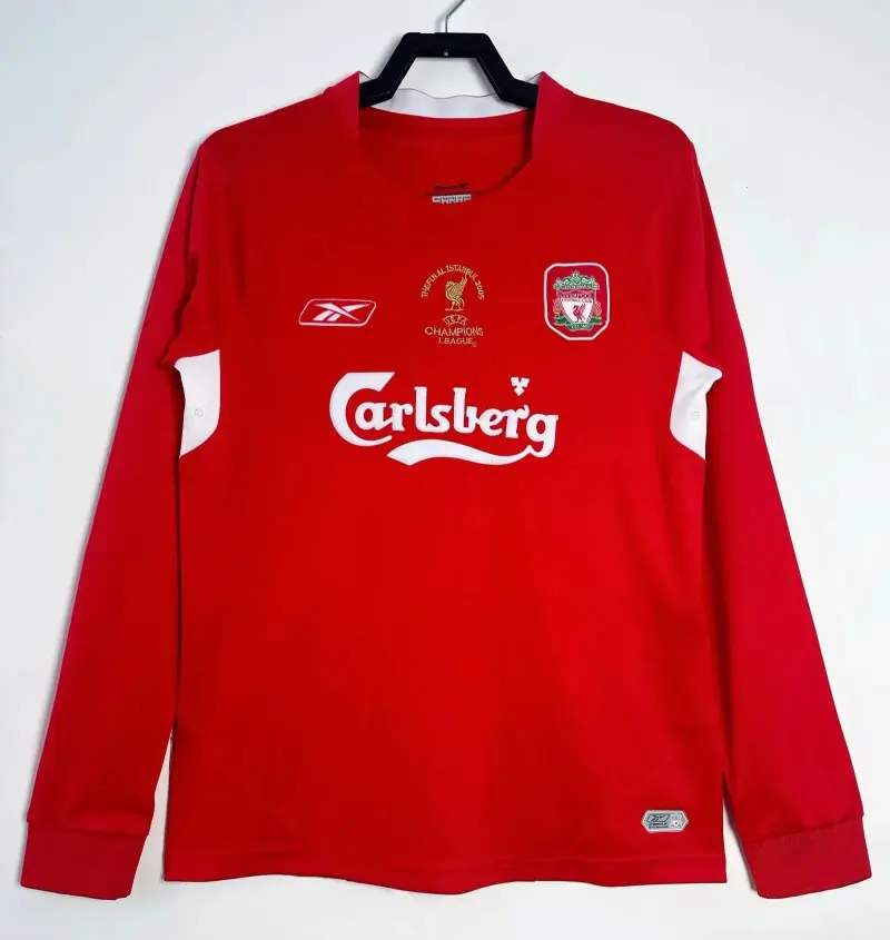 Retro Liverpool 2004-05 Home Final Long Sleeves