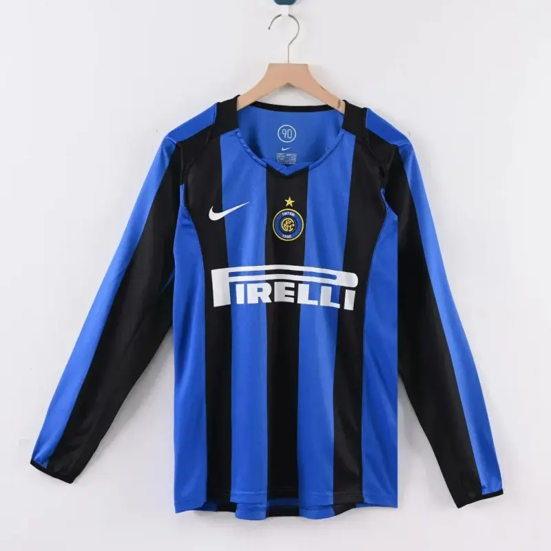Retro INTER MILAN 2004/05 Home Jersey LONG SLEEVES S-XXL