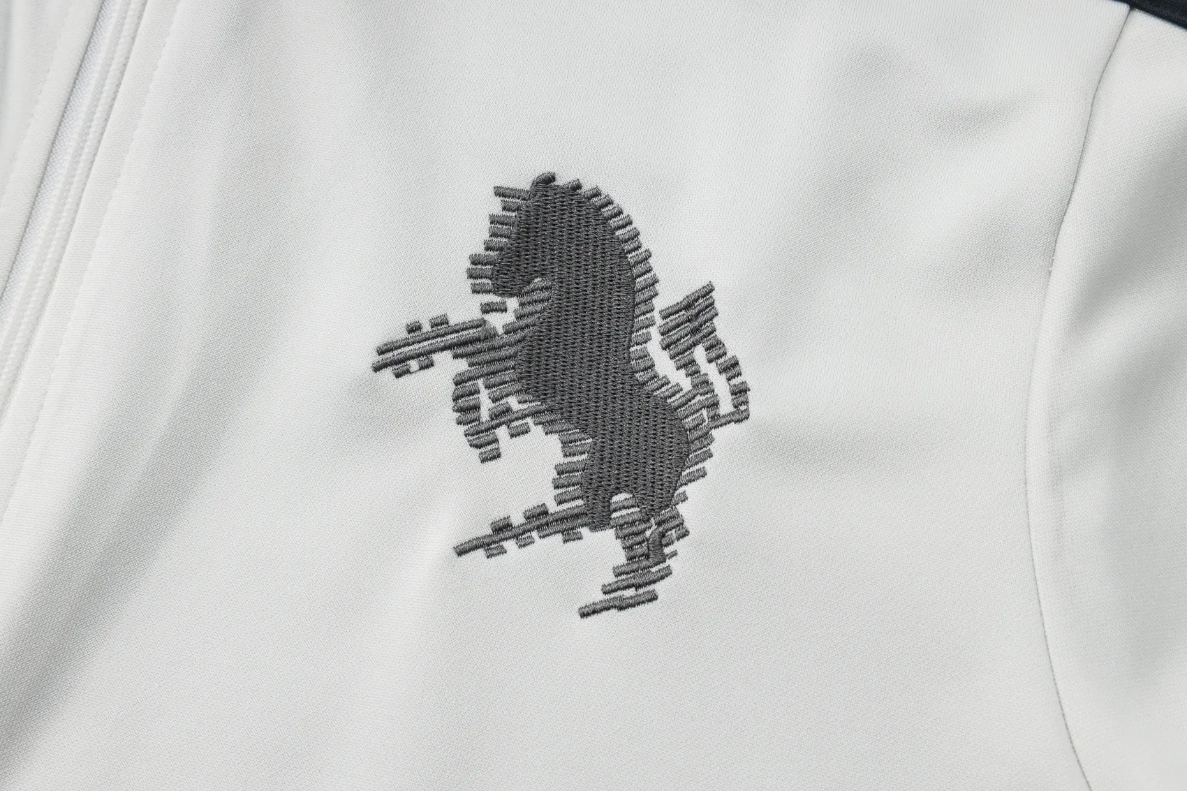 Adult/ Kids Juventus Full Zipper White/Gray Training Suit S_XXL 4