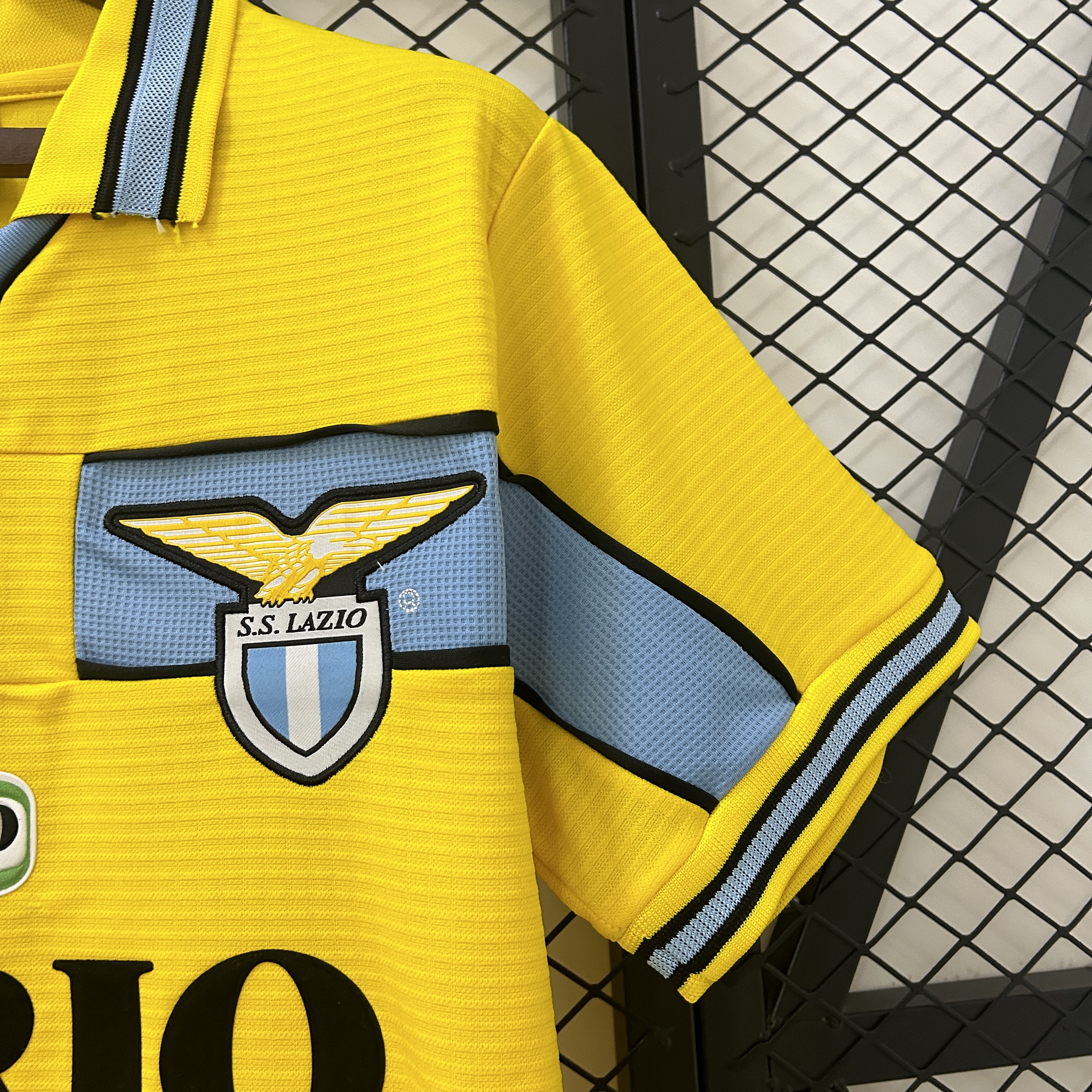 Retro 1998/99 Lazio Yellow Kit S-XXL 3