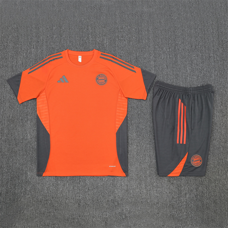 Adult/ Kids Bayern Munchen 25/26 Short Sleeves Training suit Orange 3