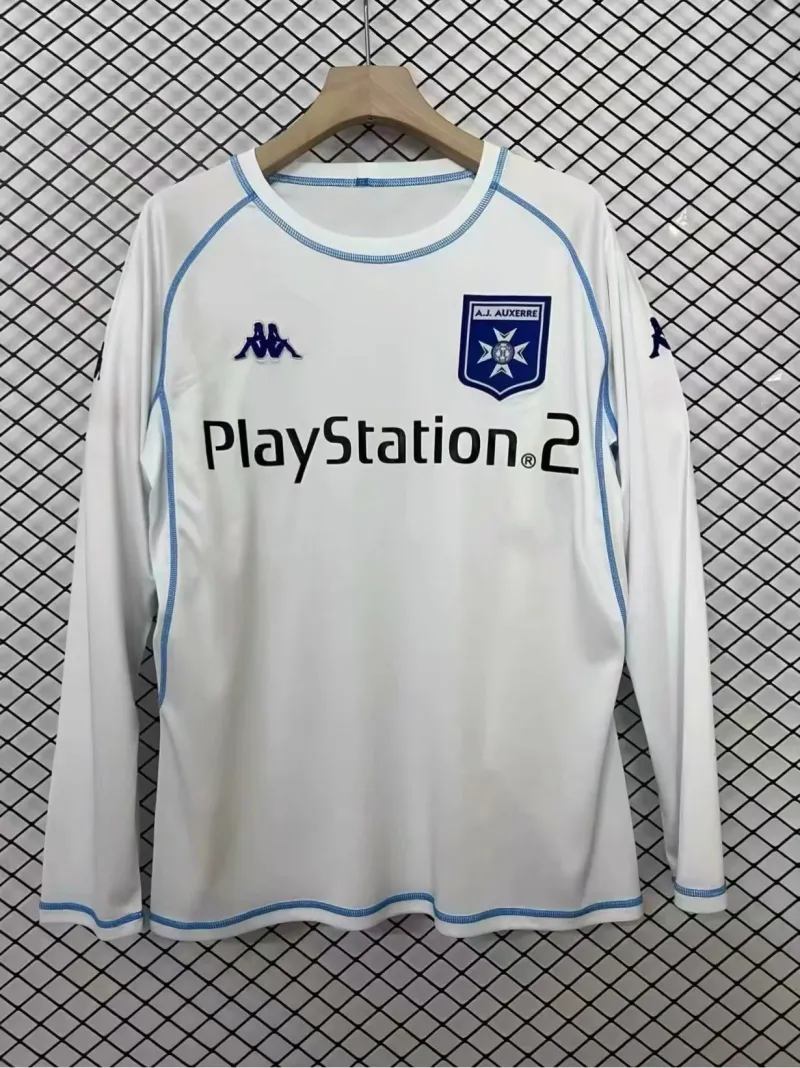 Retro AJ Auxerre 2003/04 Home Long Sleeves