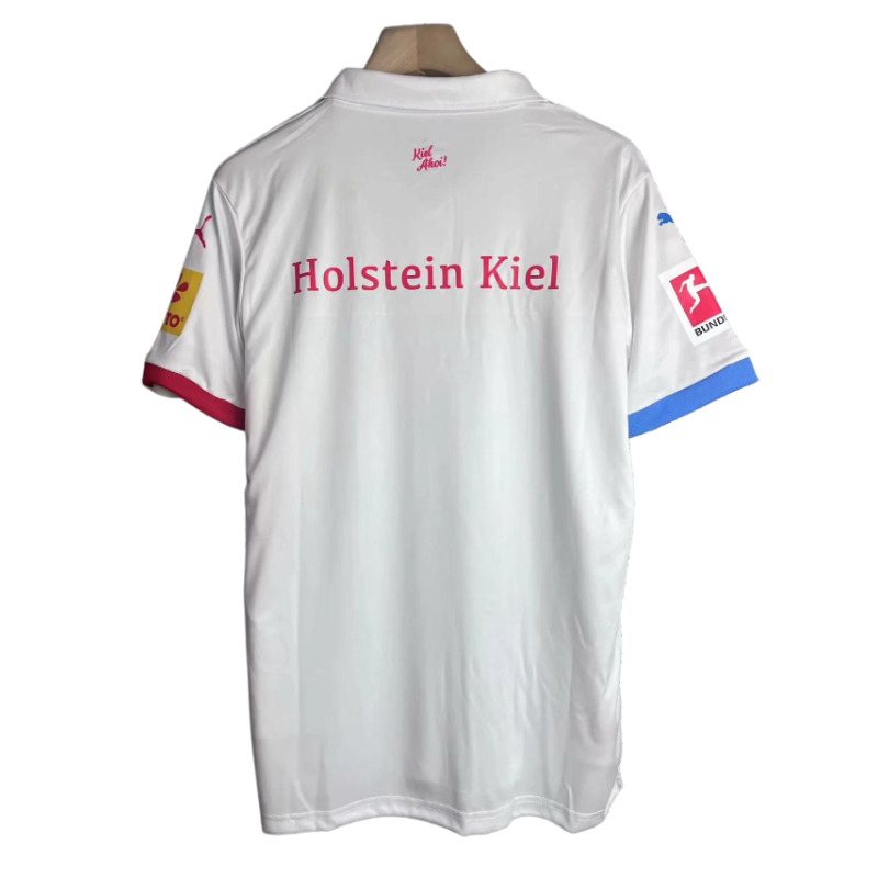 Holstein Kiel Trikot 24/25 Sondertrikot Polo weiss with Patch S-4XL