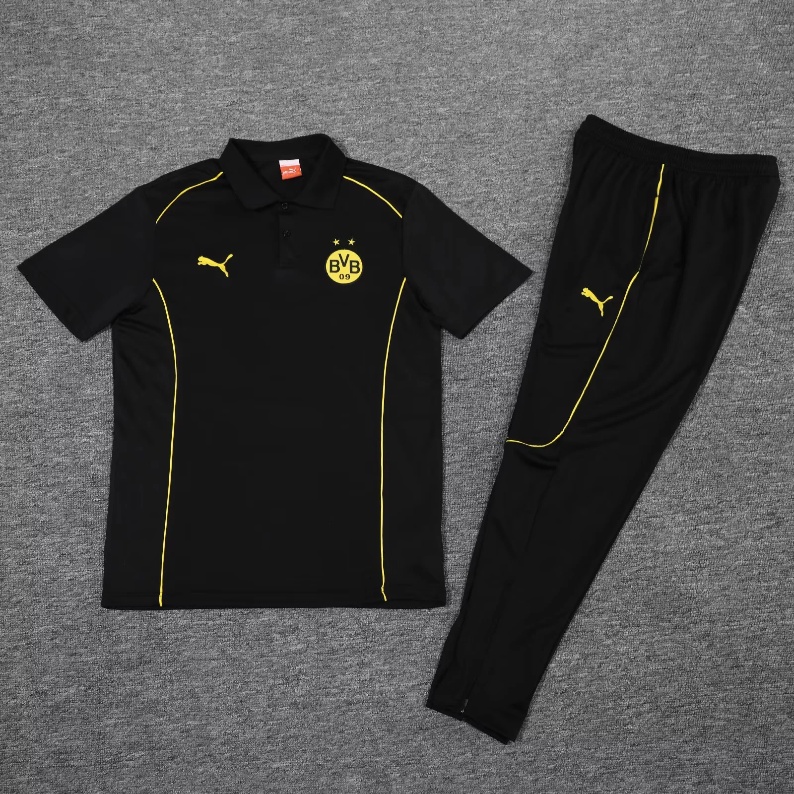 Borussia Dortmund Short Sleeves Long Pants Black 3