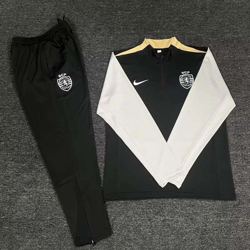 Sporting Lisbon Half-Zippered Suit S-XXL