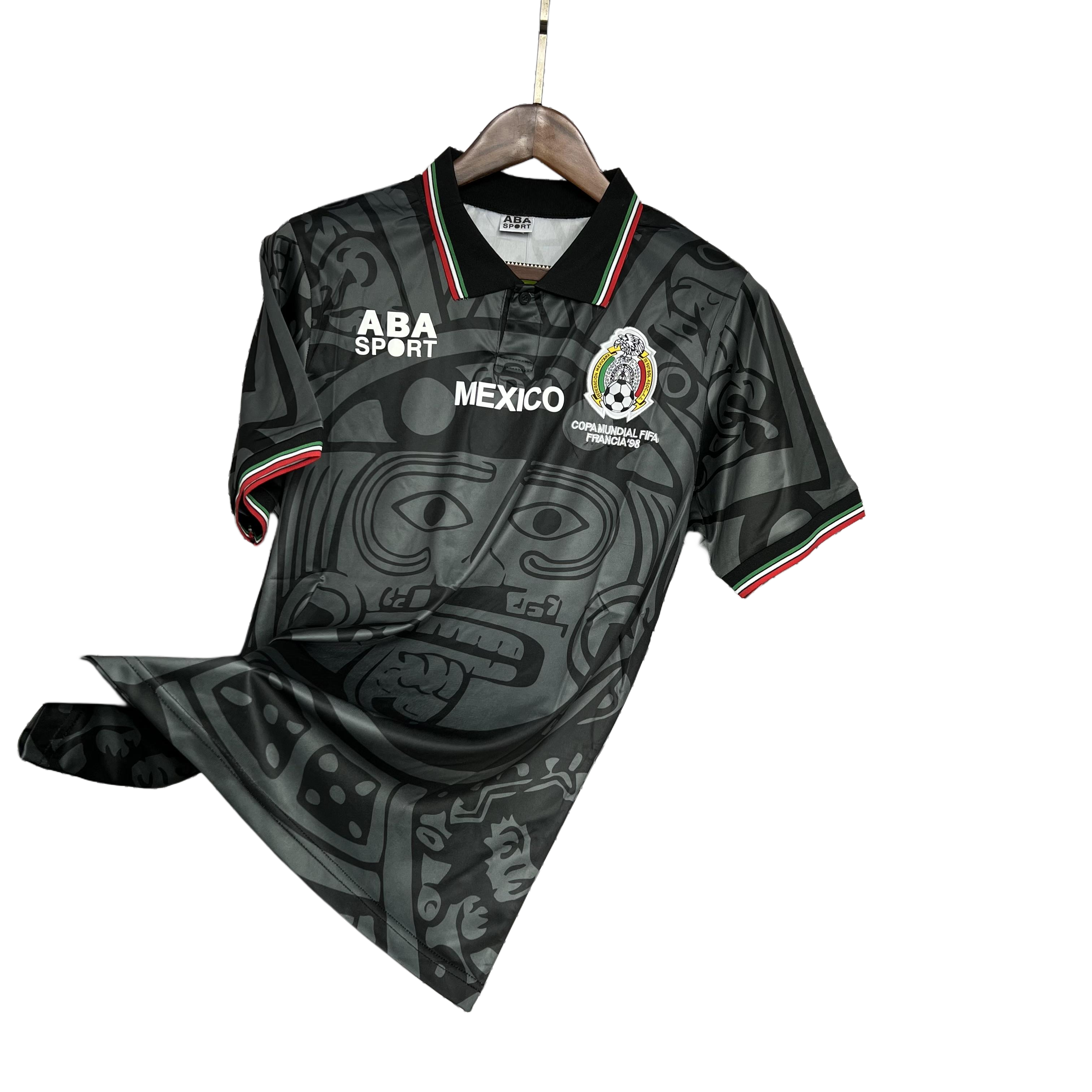 Retro Mexico 1998 Black  S-XXL 3