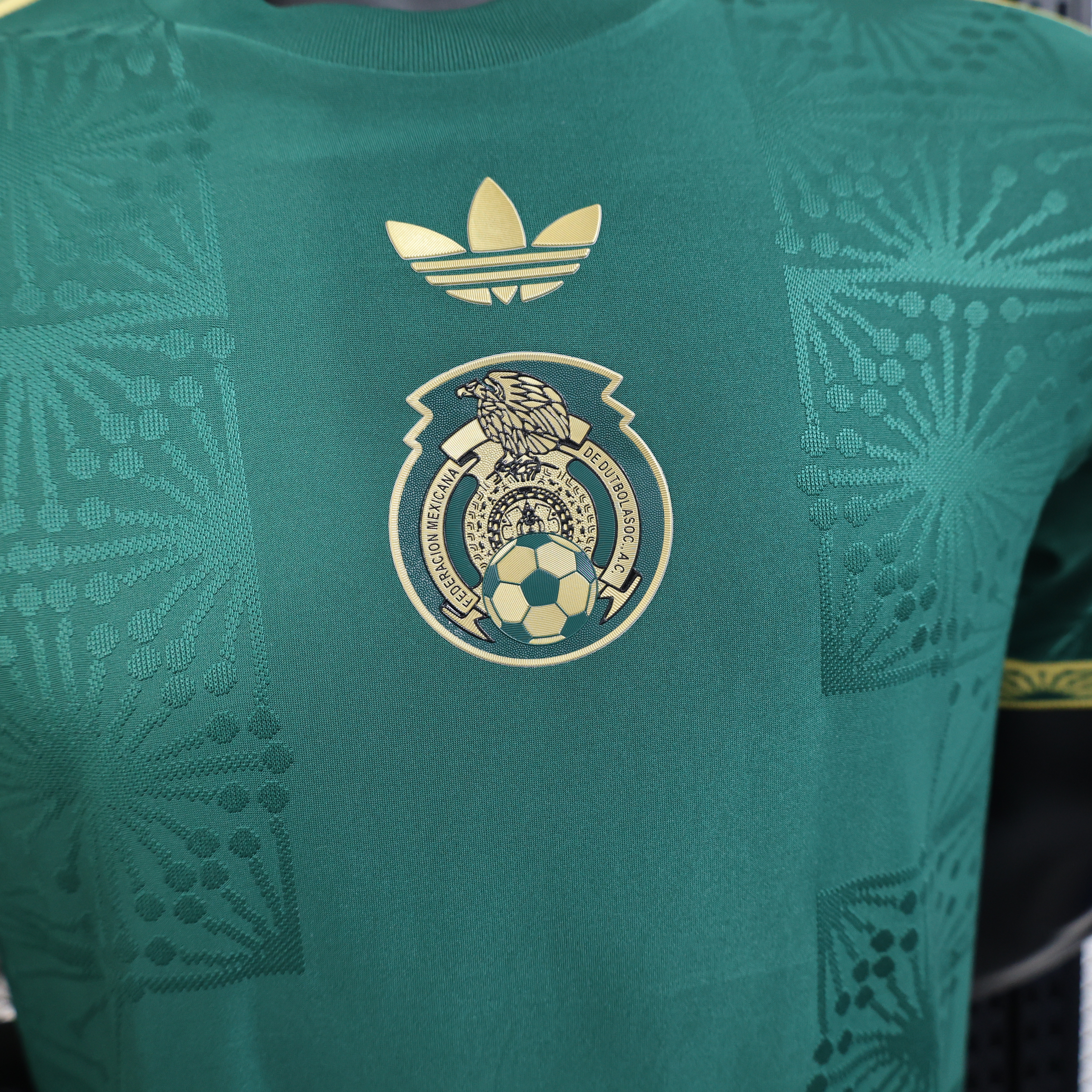 Player Version Mexico 25/26 Gold Cup Green  Long Sleeves S-XXL 3