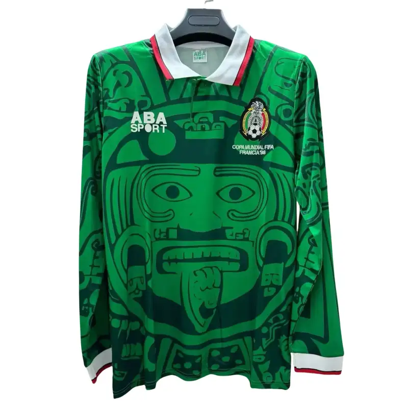 Retro Mexico 1998 Home Kit Long Sleeves S-XXL