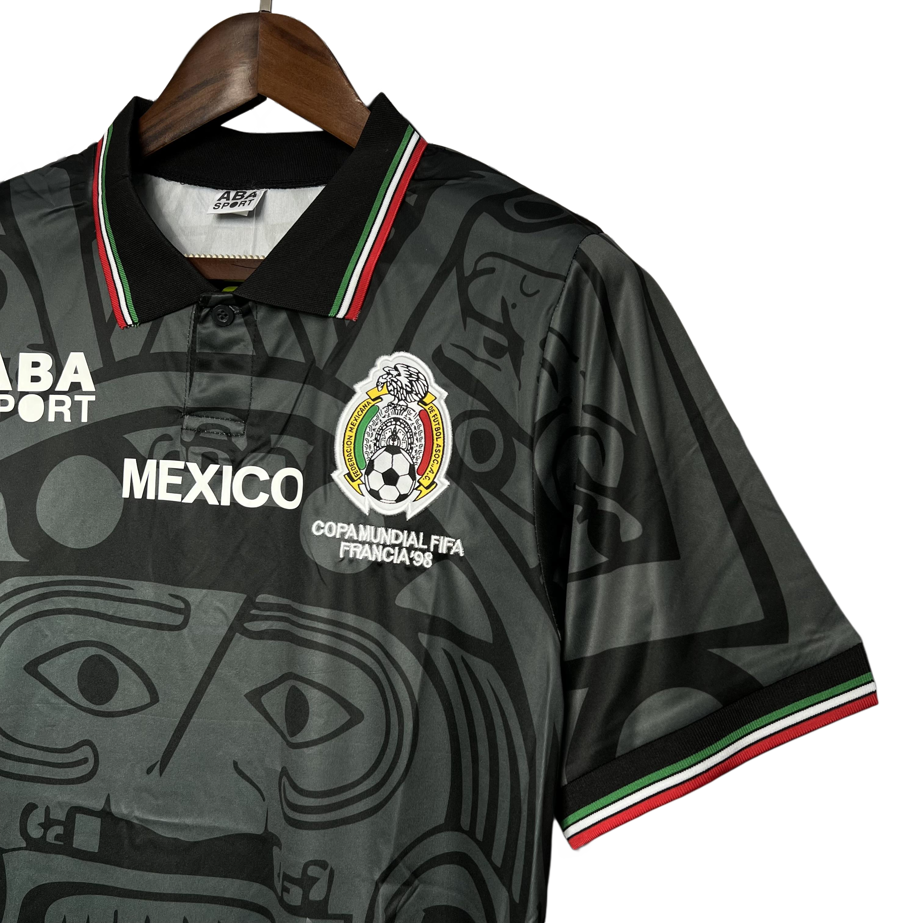 Retro Mexico 1998 Black  S-XXL 4