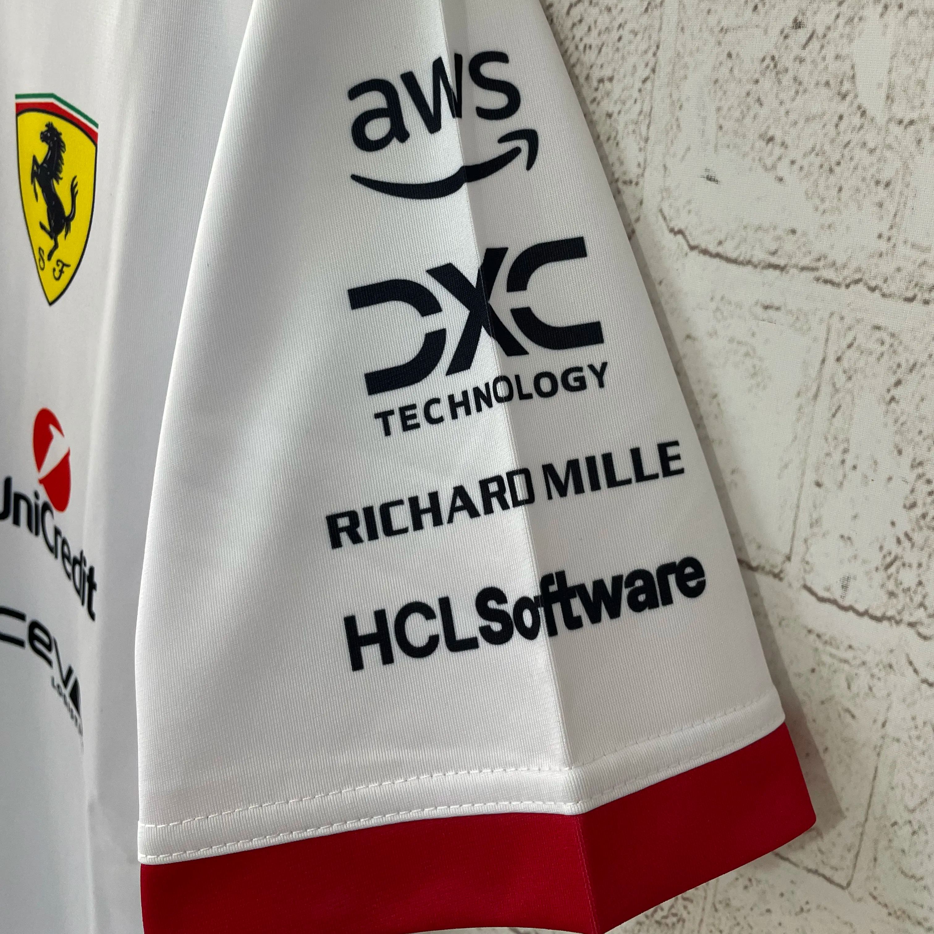 2025 F1 FerrariaWhite S-5XL