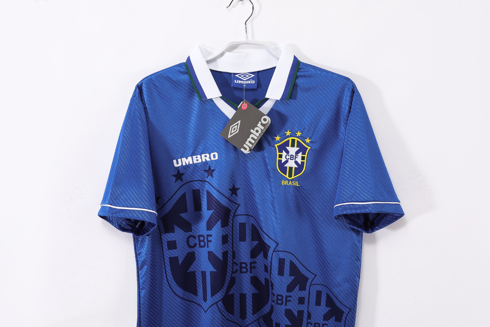Retro  Brazil 1996 Away Blue 4