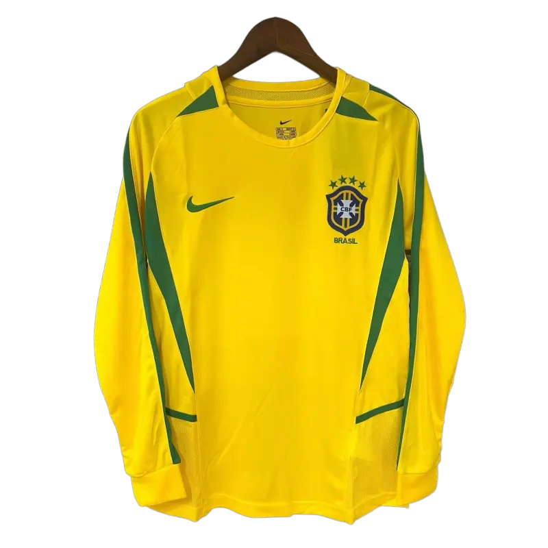 Retro 2002 Brazil home Long Sleeves S-XXL