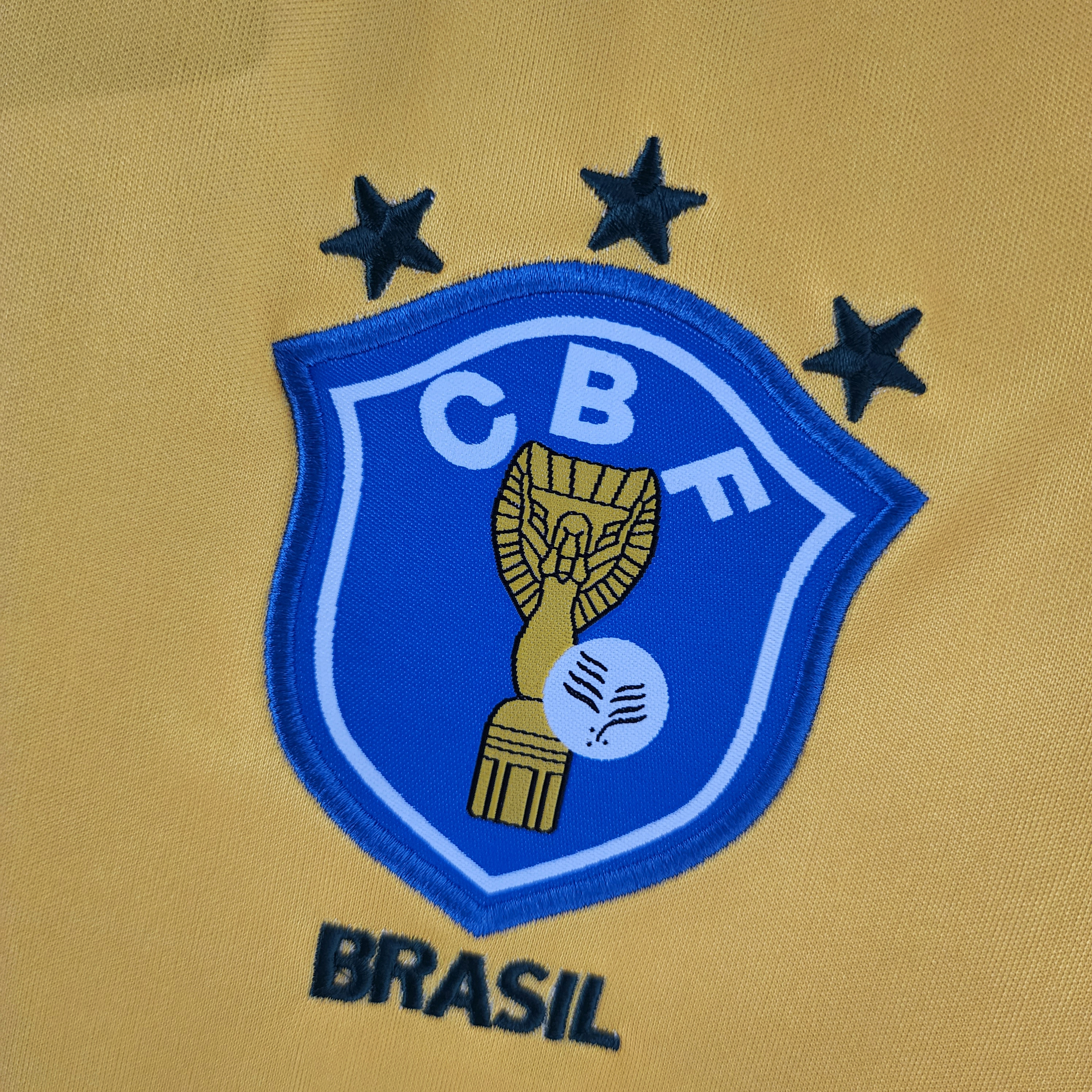 Retro  Brazil 1988 Home Yellow 3