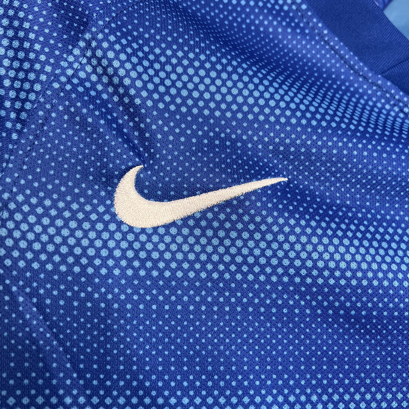 Retro  Brazil 2014 Away Blue 4