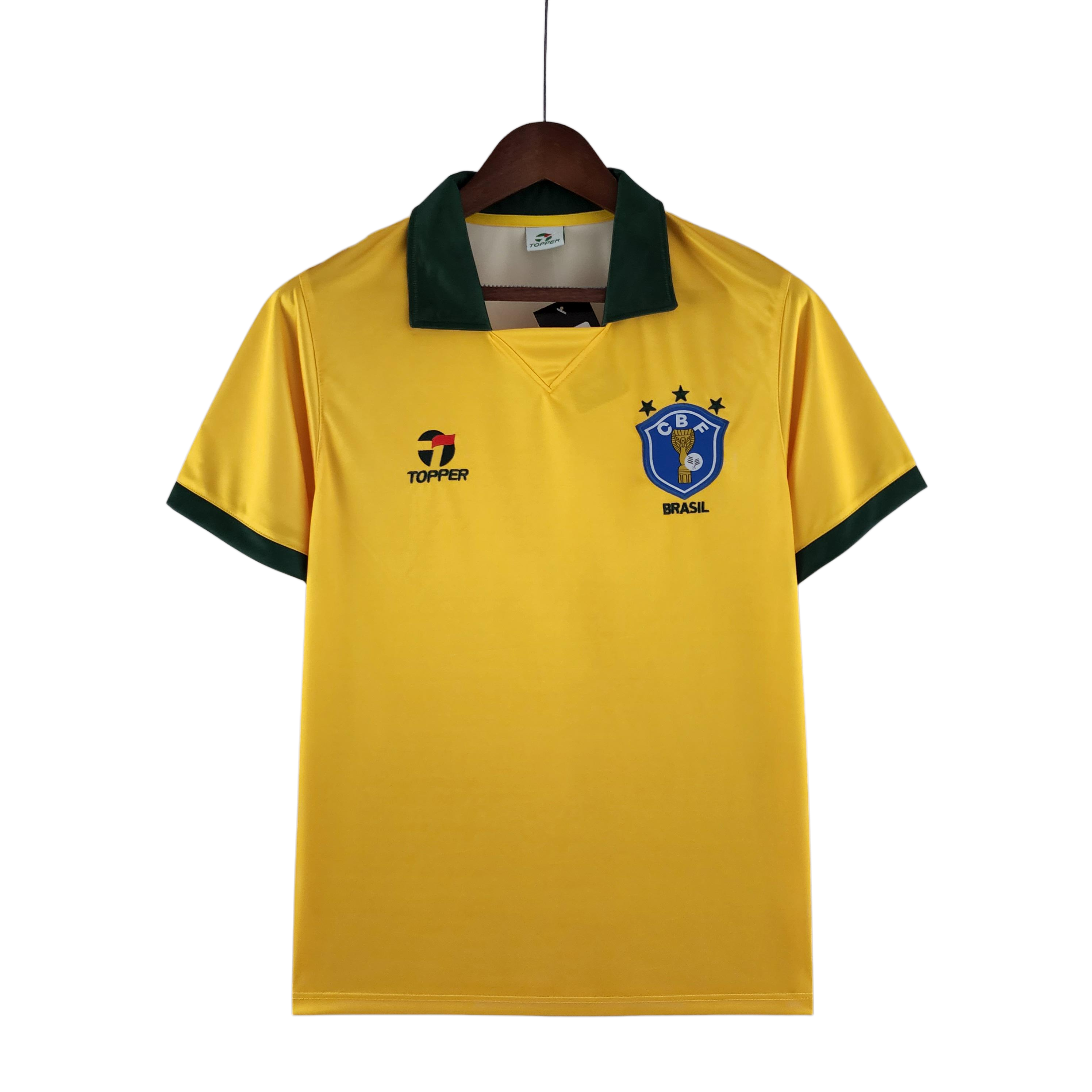 Retro Brazil 1988 Home Yellow