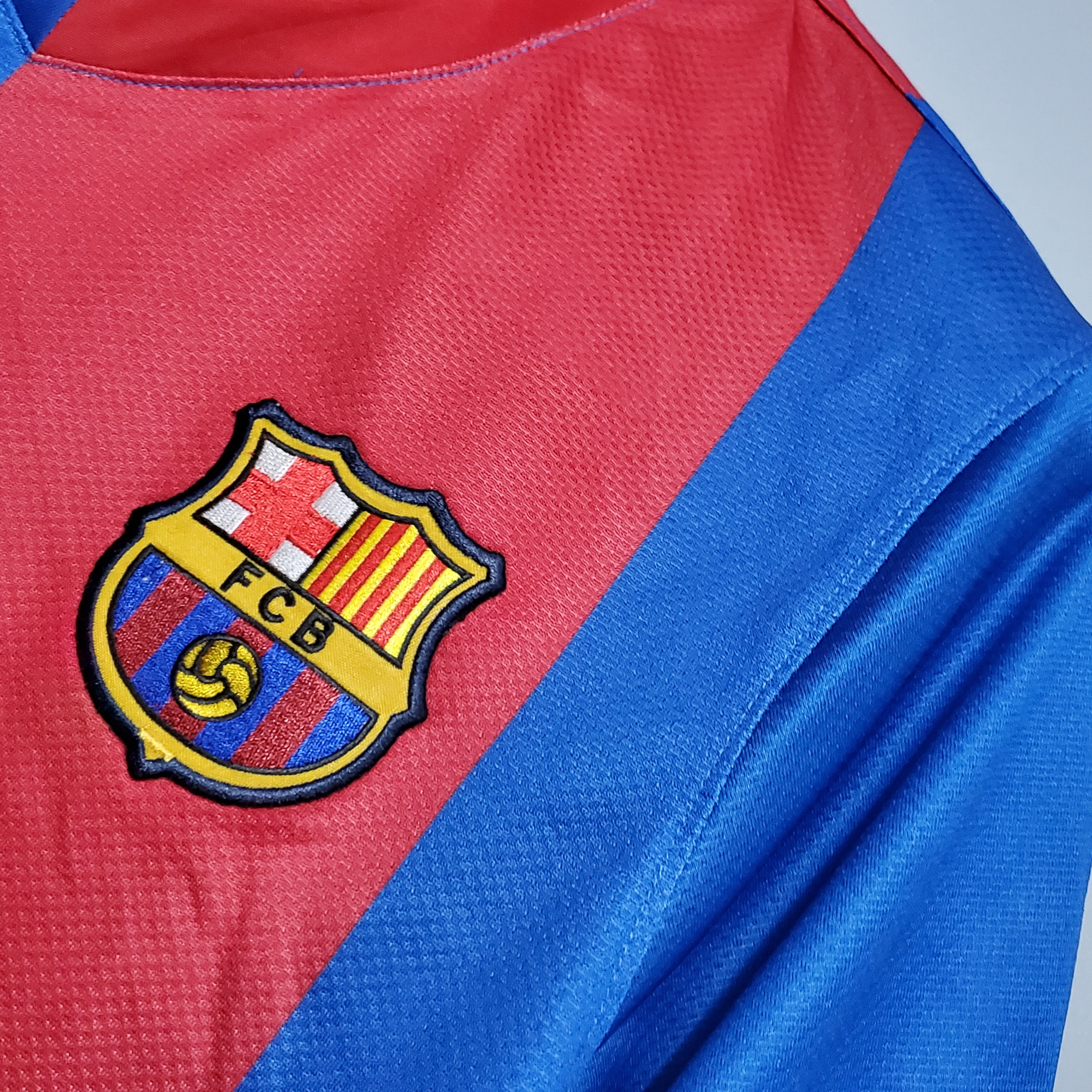 Retro Barcelona 06/07 Home Long Sleeves S-XXL 3