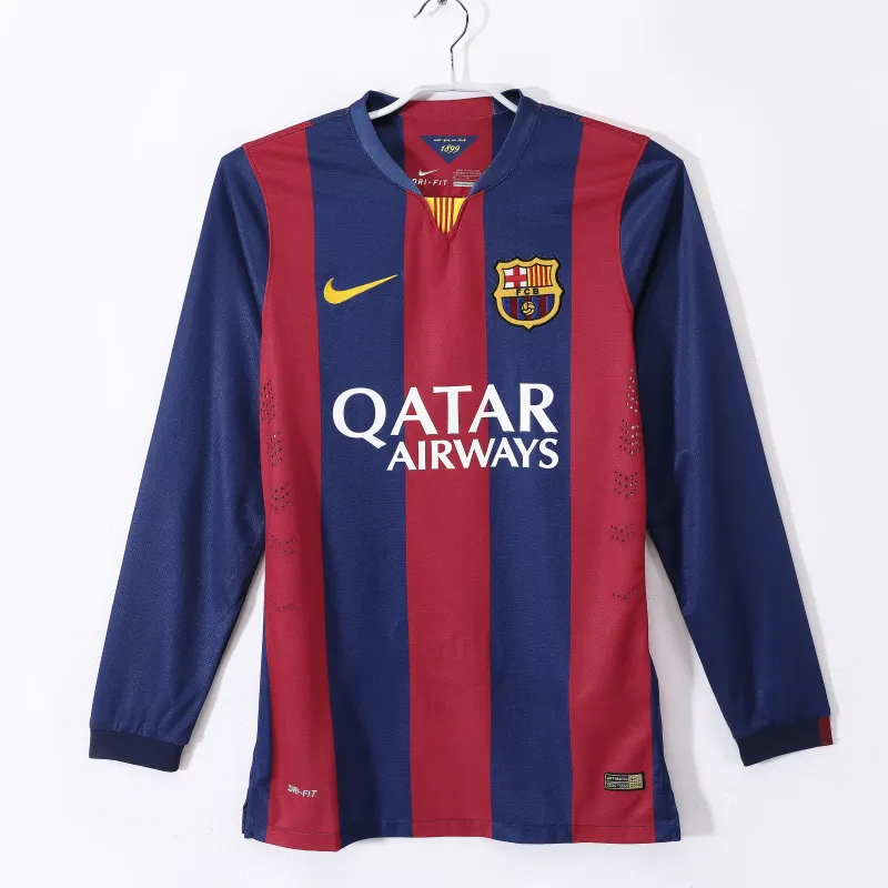 Retro 14/15 Barcelona Home Kit long sleeves S-XXL