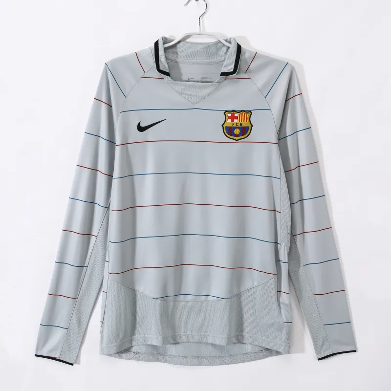 Retro Barcelona 03/04 Away Long Sleeves S-XXL