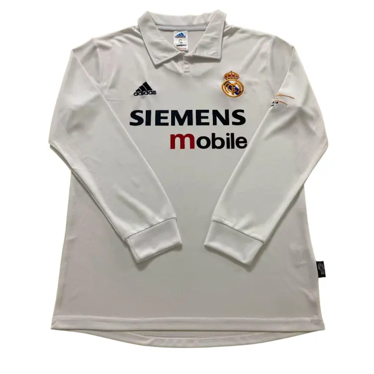 Retro Real Madrid 02/03 Home Long Sleeves