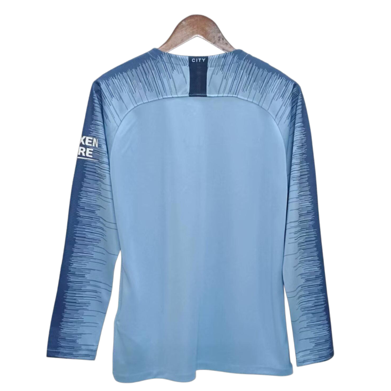 Retro Manchester City 18/19 Home Long Sleeves