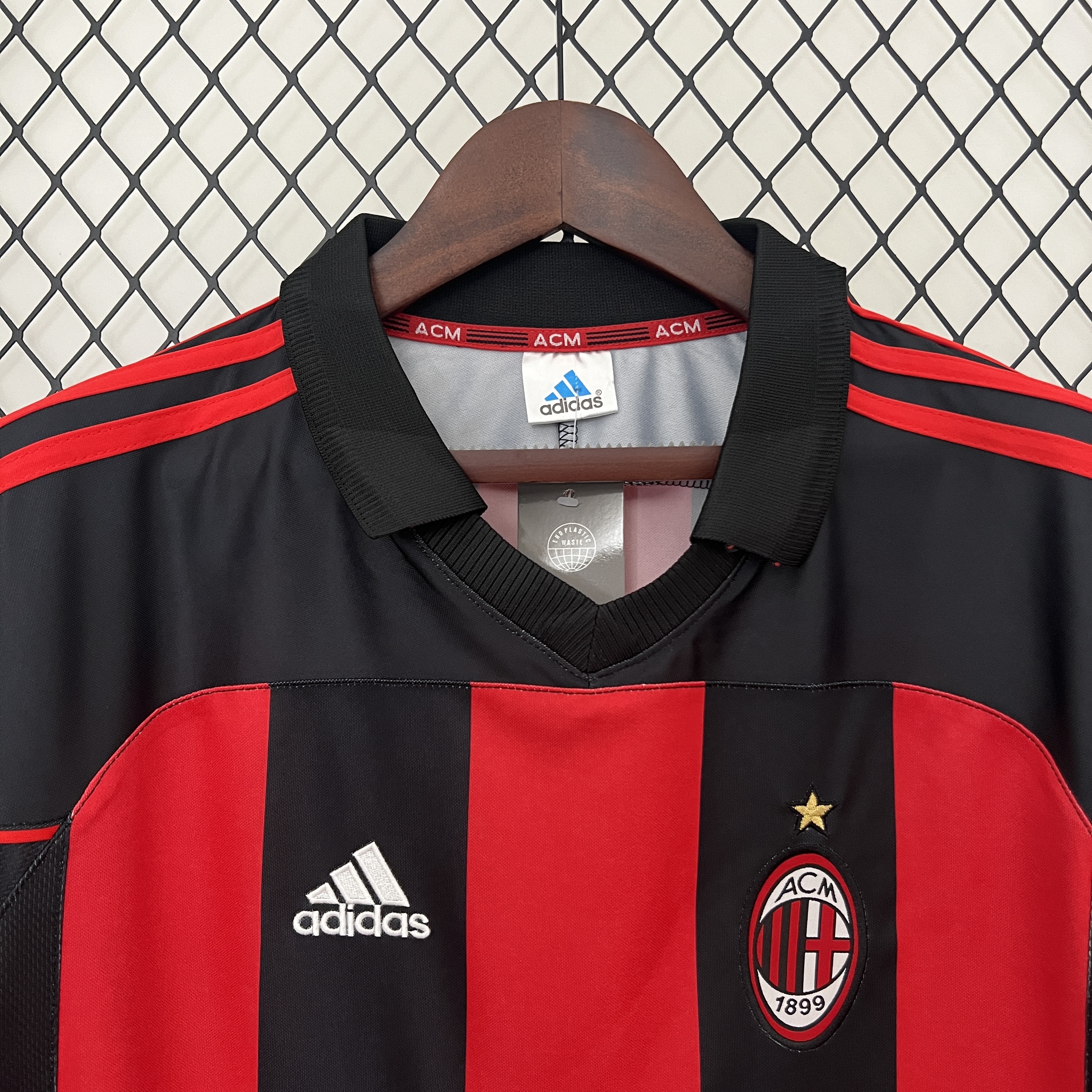 Retro 00/01 AC Milan Home with Patches S-XXL 4
