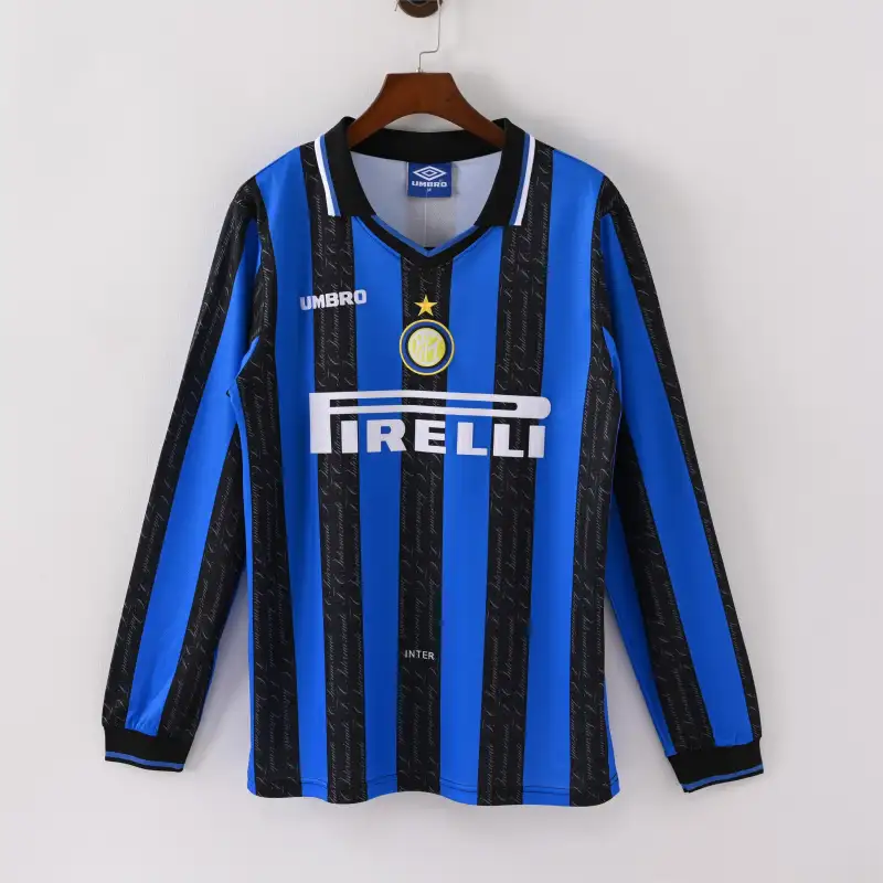 Retro 97/98 Inter Milan Home Kit Long Sleeves S-XXL