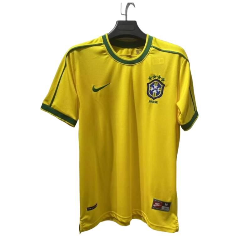 Retro Brazil 1998 Home Kit S-4XL