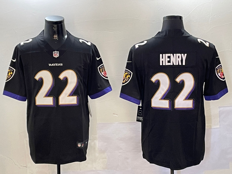 Baltimore Ravens #22 Black