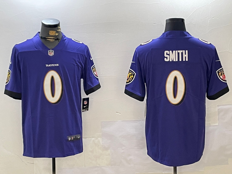 Baltimore Ravens #0 Smith Purple