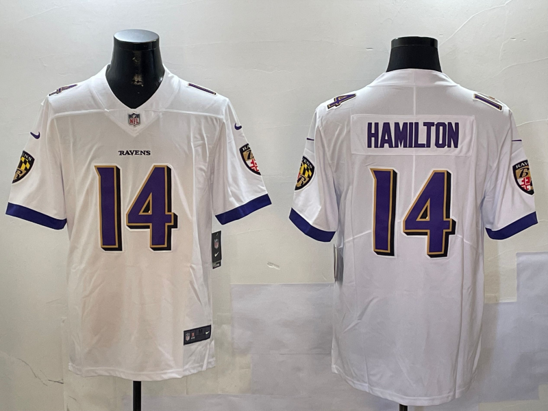 Baltimore Ravens #14 White