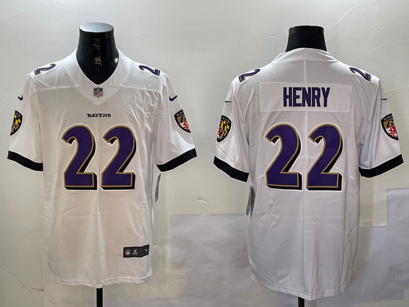 Baltimore Ravens #22 White
