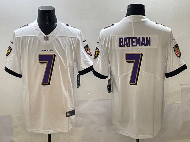 Baltimore Ravens #7 White