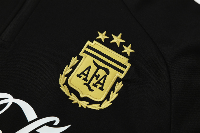Argentina 2526 Half Zipper Training Suit Black