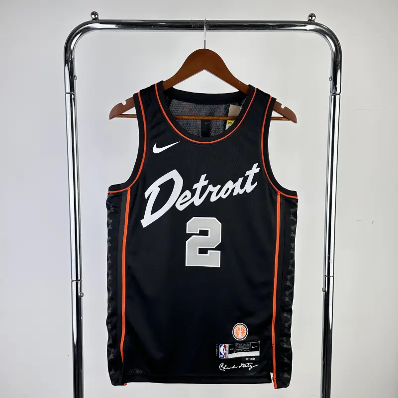 24 Season Detroit Pistons Black #2