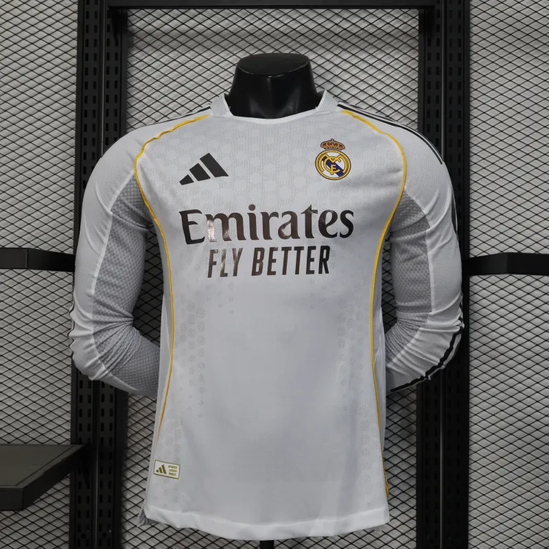 Player Version Real Madrid 25/26 Home Long Sleeves