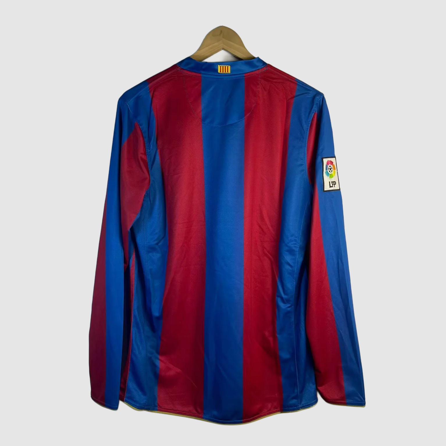 Retro Bαrcelona 2007/08 Home Long Sleeves With Patch