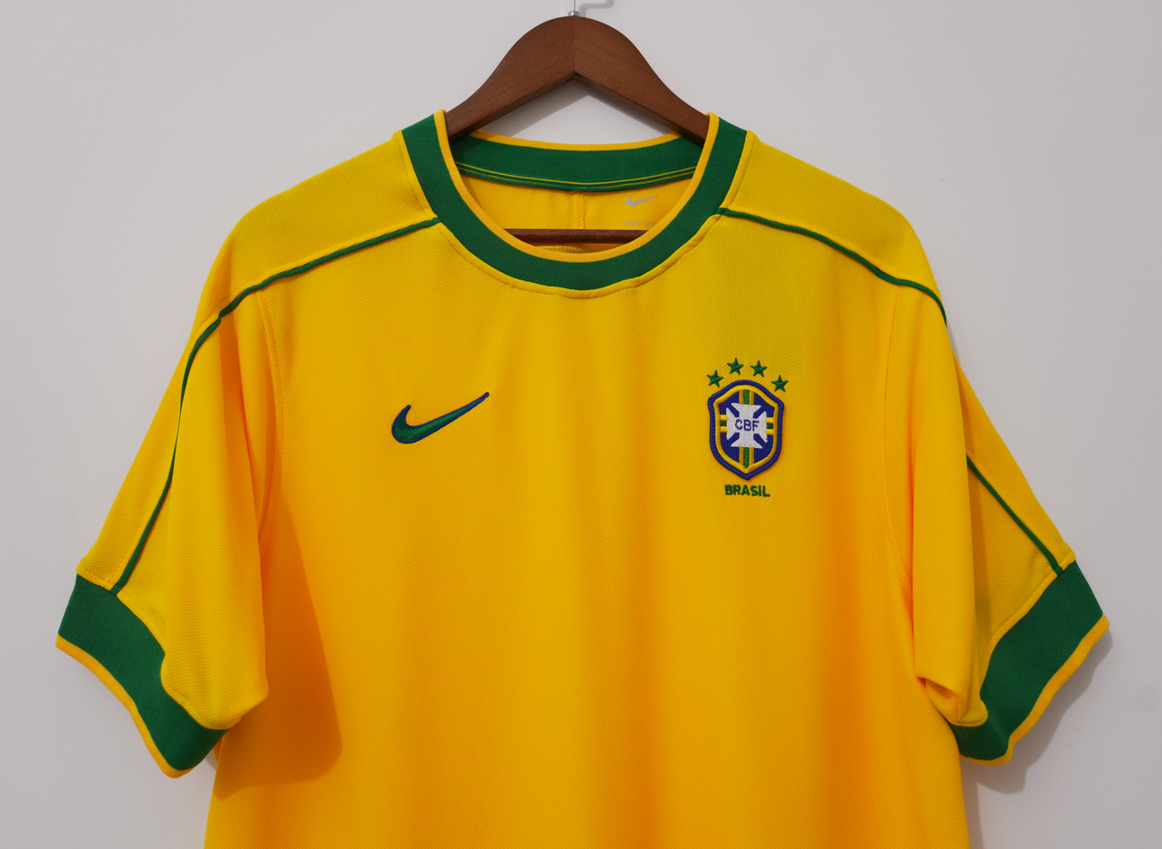 Retro Brazil 1998 Home Kit S-4XL 3