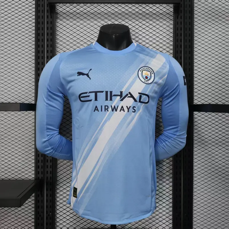 Manchester City Player Version Man City 25/26 Home Long Sleeves S-XXL
