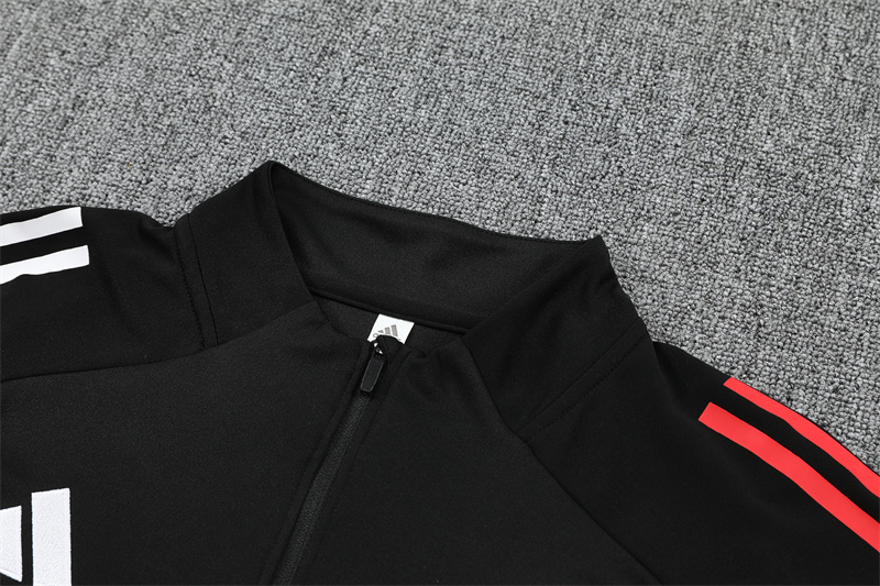 Adult/ Kids Ajax Black Half Zipper Training Suit 801 4