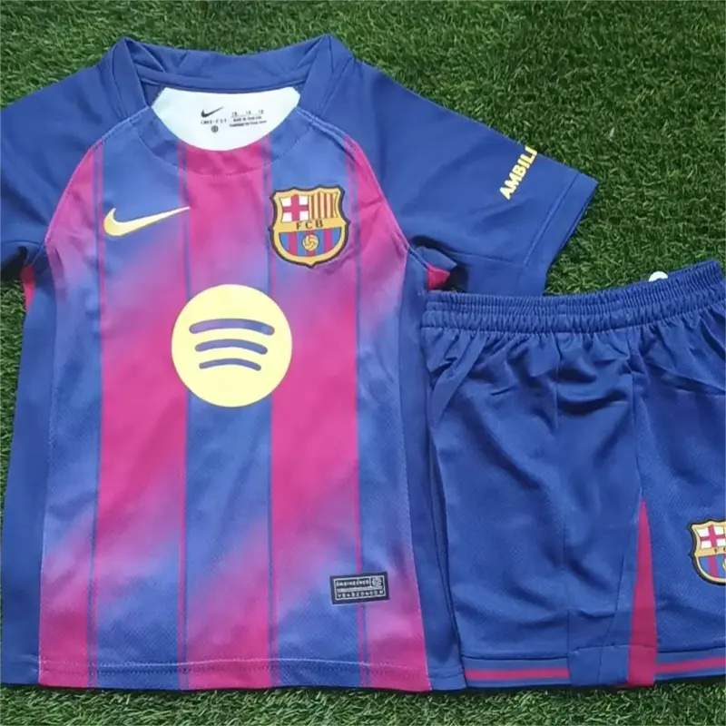 Kids Barcelona 25/26 Home Kit 16-28