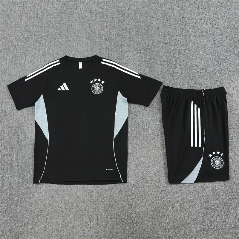 Adult Germany Short Sleeves Training suit Black