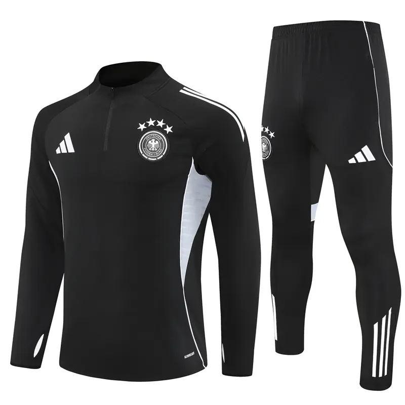Adult DFB Half Zipper Training Suit Black 801