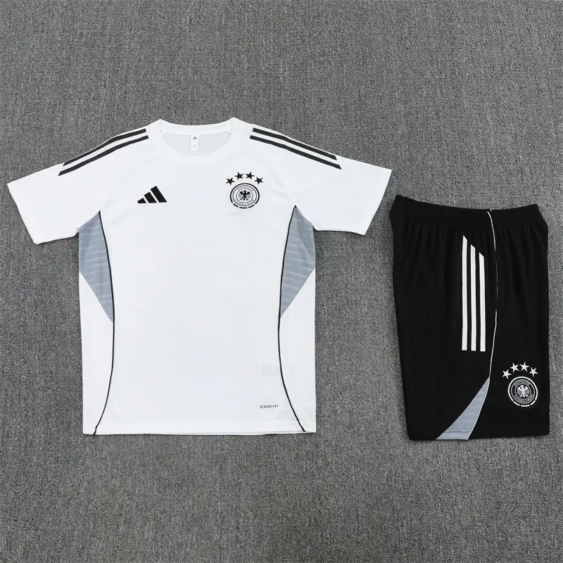 Adult Germany Short Sleeves Training suit White