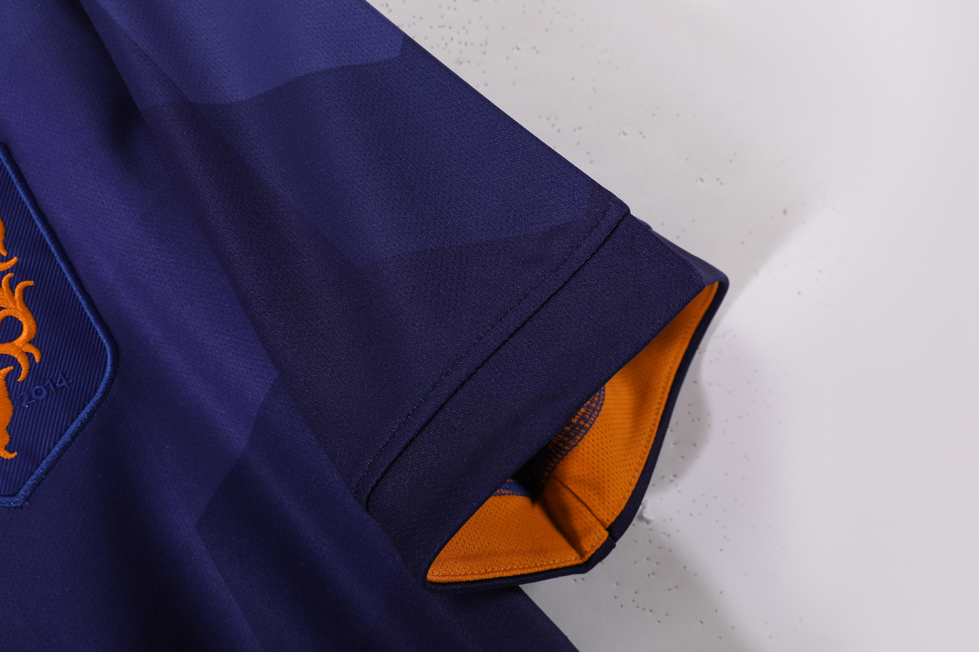 Retro Netherlands 2014 Away Blue 4