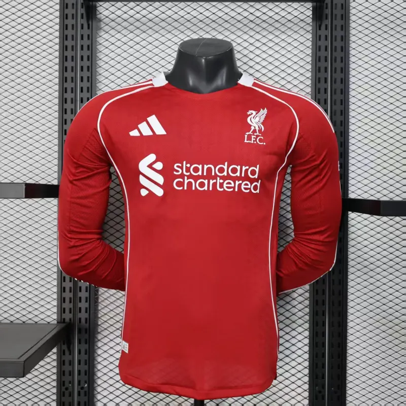 Player Version Liverpool 25/26 Home Long Sleeves S-4XL