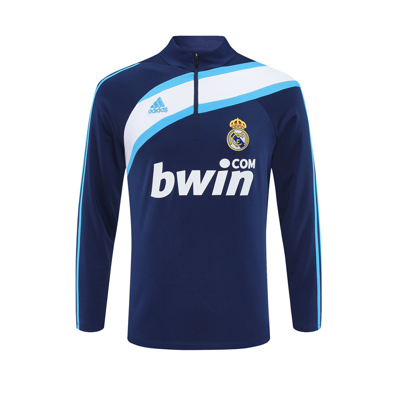 Real Madrid 09/10 half zipper Training Blue