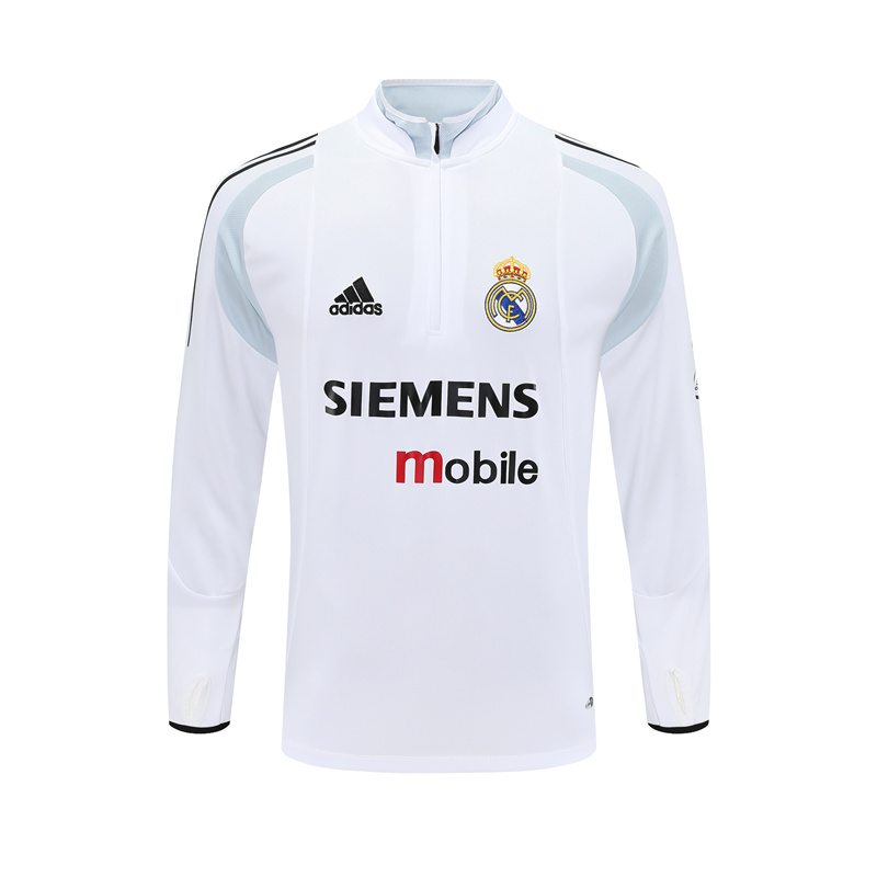 Real Madrid 04/05 half zipper Training White
